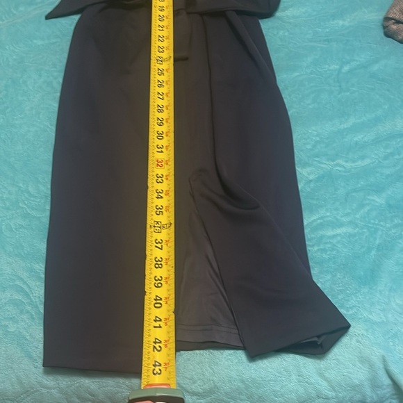 Sleeveless Alexia Admor Fara Dress Navy Blue Midi Sheath Tie‎ Belt women’s 4 NWT - Picture 16 of 17